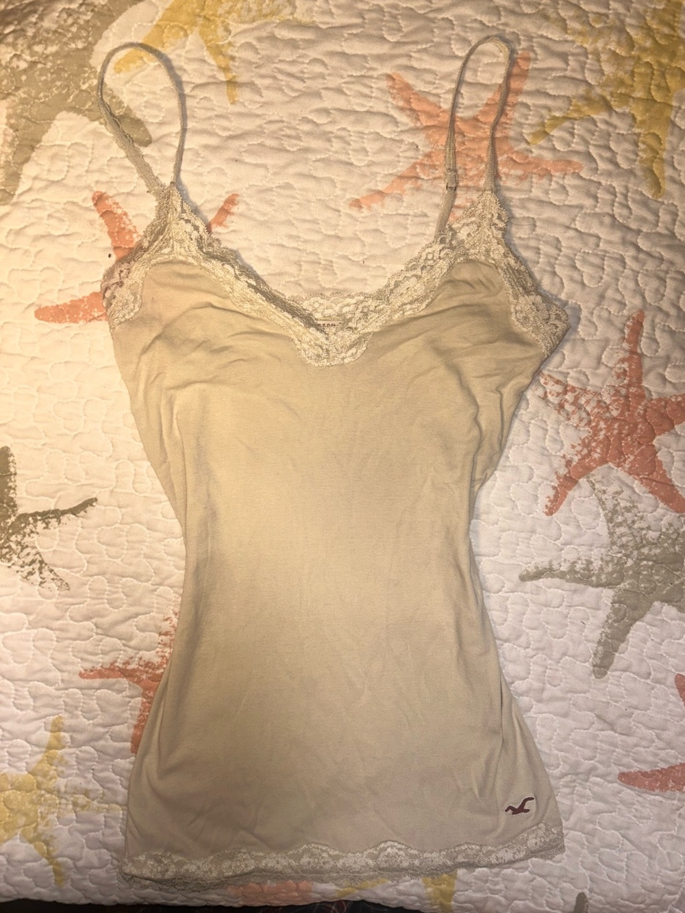 Hollister Lace Cream Cami Top